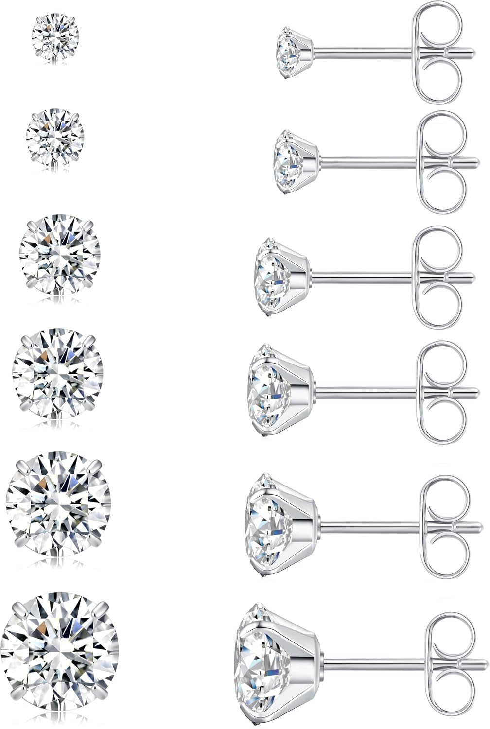 Assorted Cubic Zirconia Studs