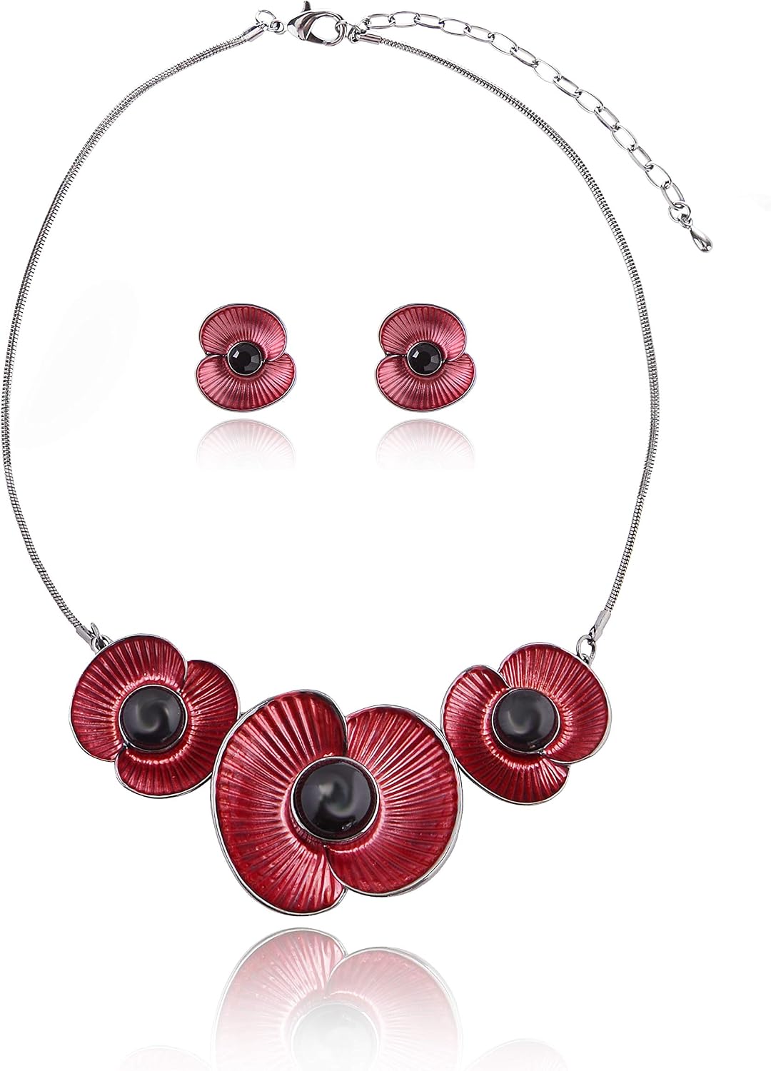 Green Floral Jewellery Set - Image 23