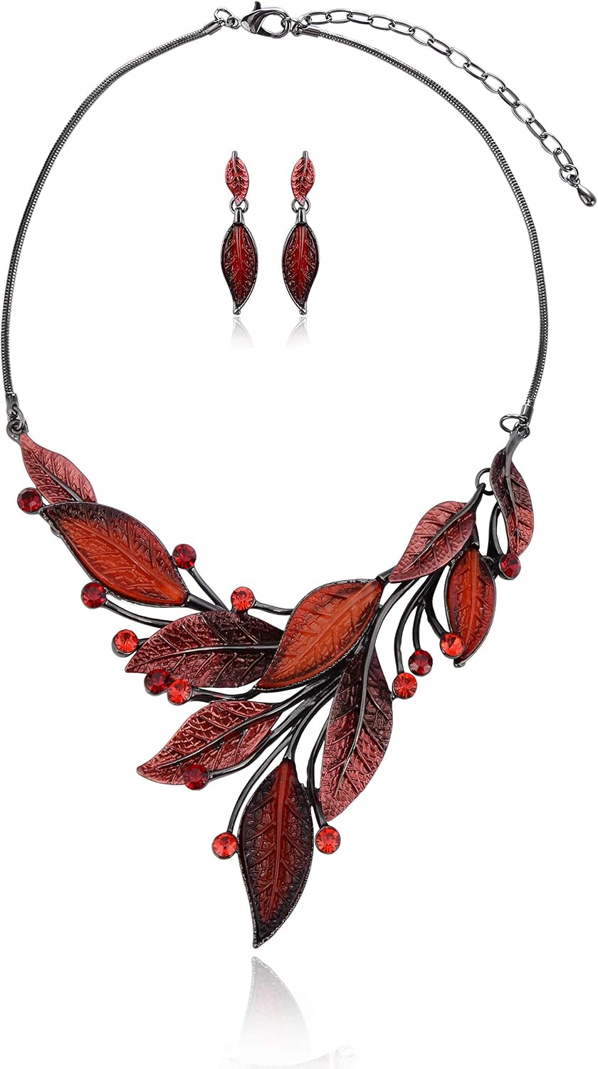 Green Floral Jewellery Set - Image 28