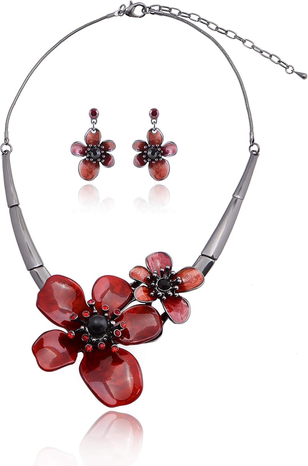 Green Floral Jewellery Set - Image 21