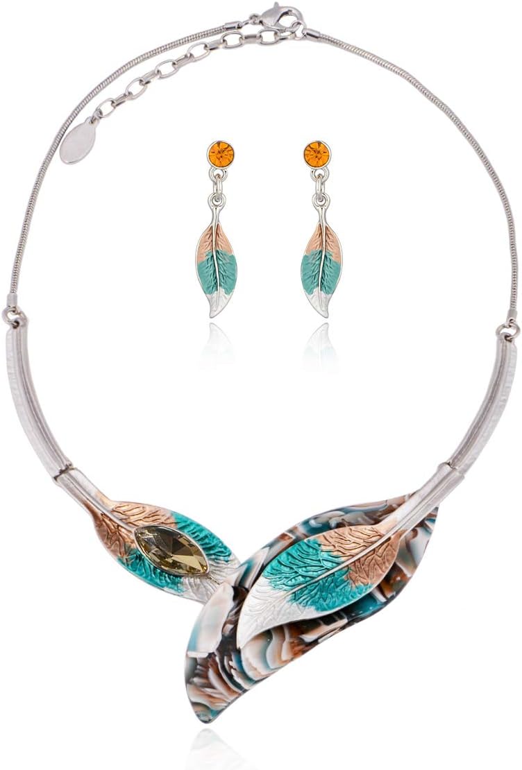 Green Floral Jewellery Set - Image 10