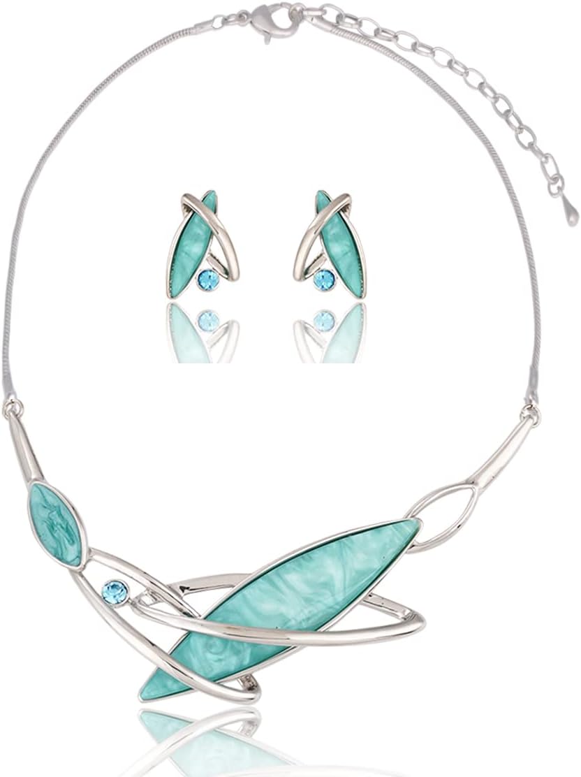 Green Floral Jewellery Set - Image 9
