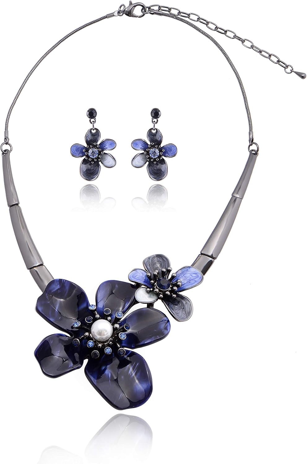 Green Floral Jewellery Set - Image 17