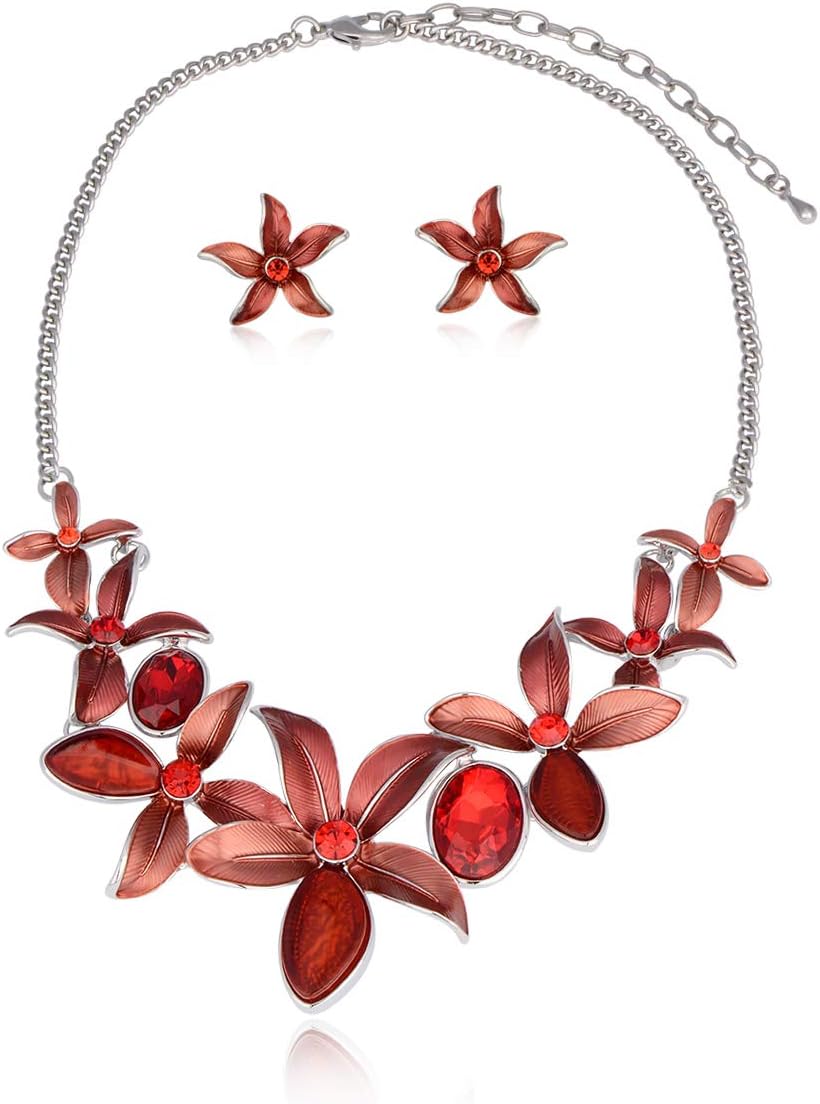 Green Floral Jewellery Set - Image 8