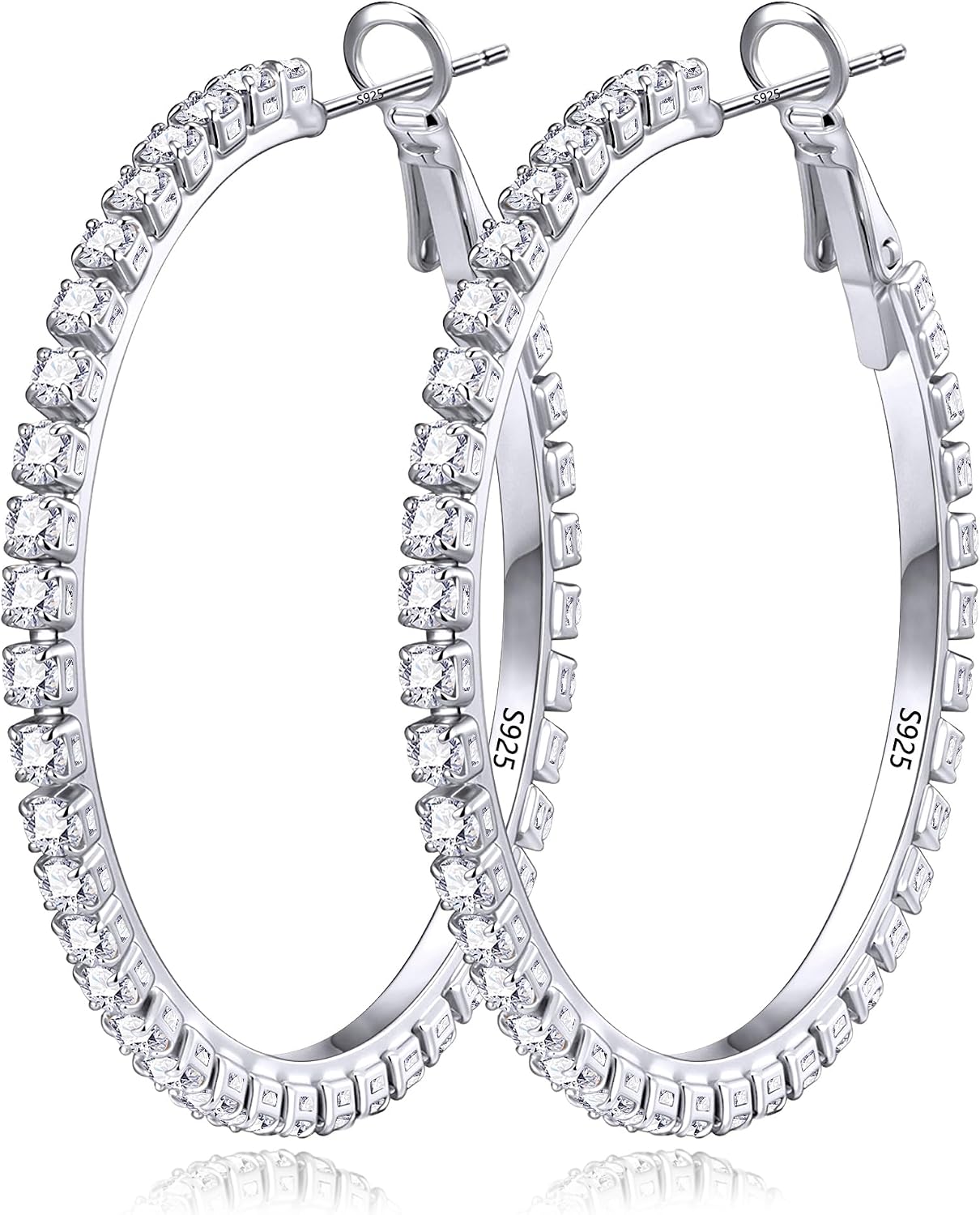 Gold Plated Cubic Zirconia Hoop - Image 8