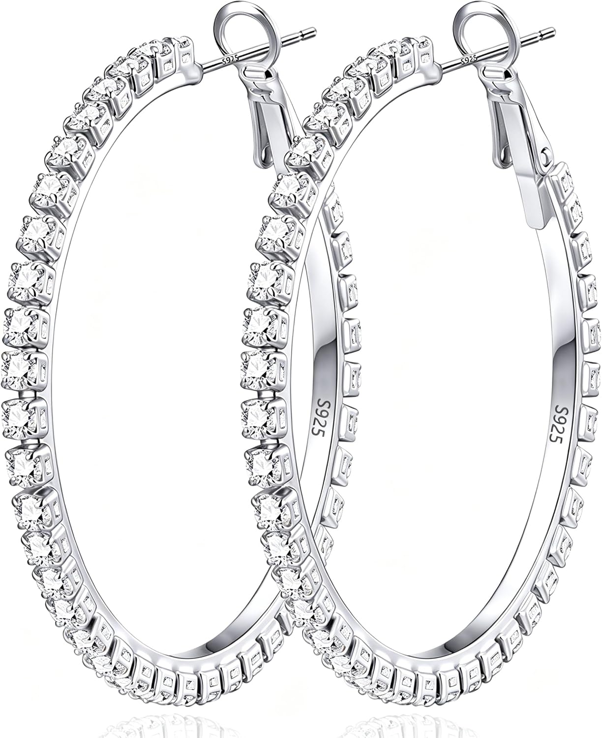 Gold Plated Cubic Zirconia Hoop - Image 9