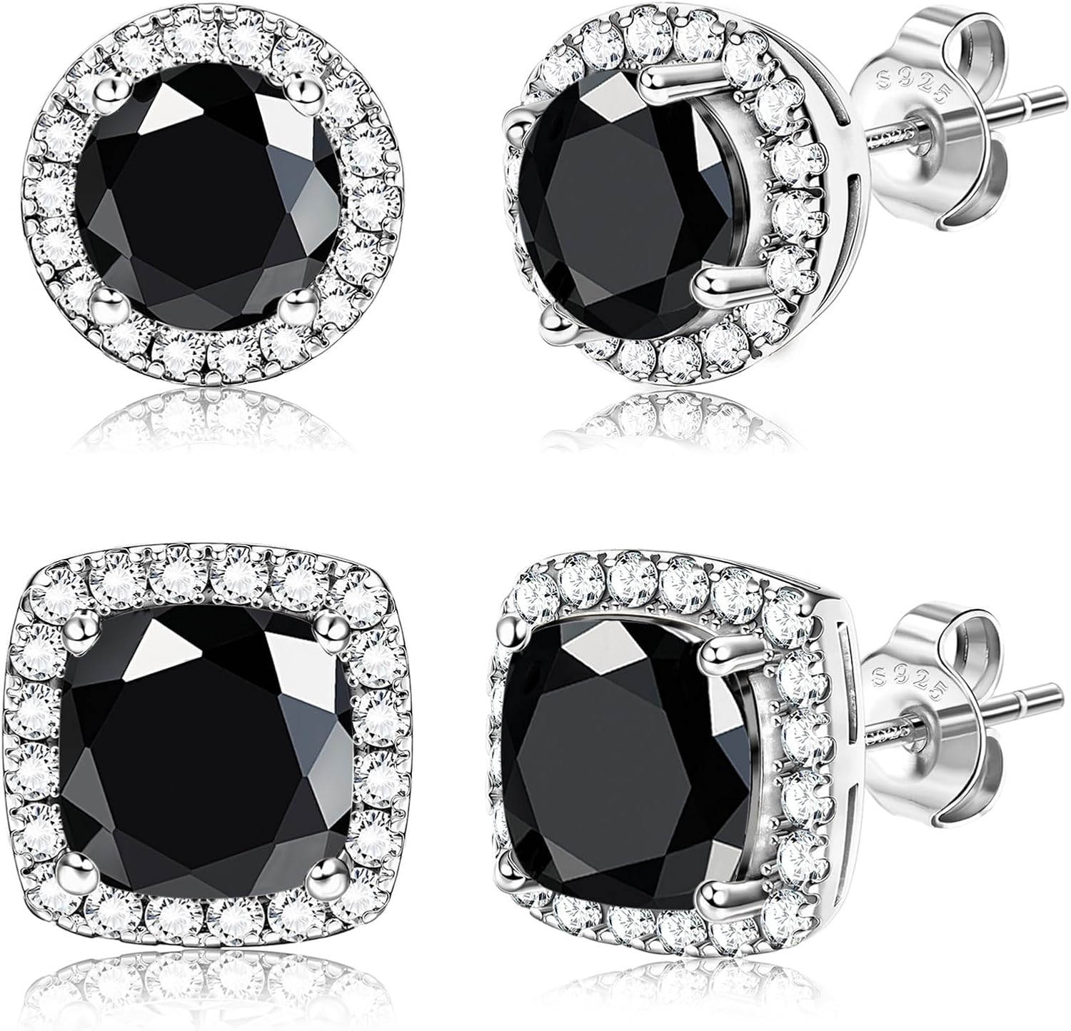 Halo Clear Stone Earrings - Image 15
