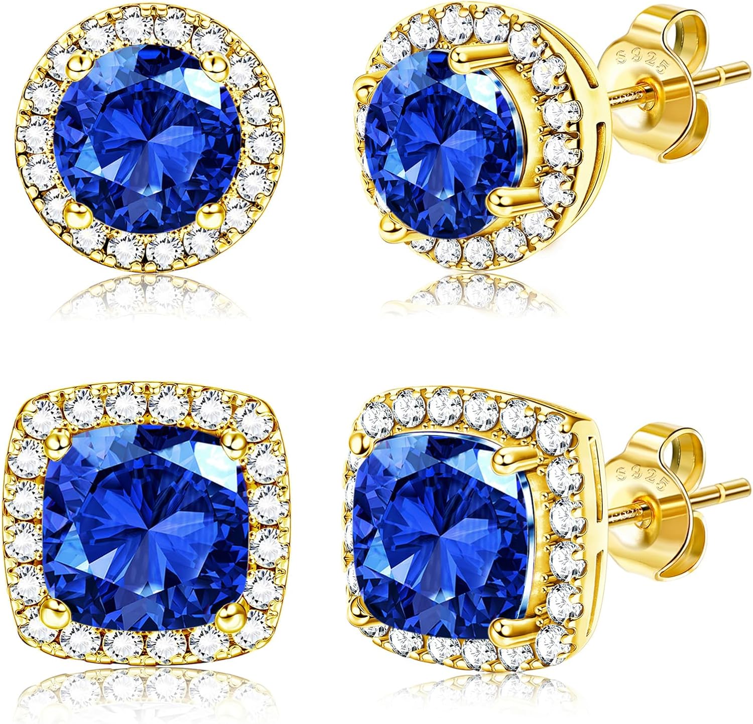 Halo Clear Stone Earrings - Image 13