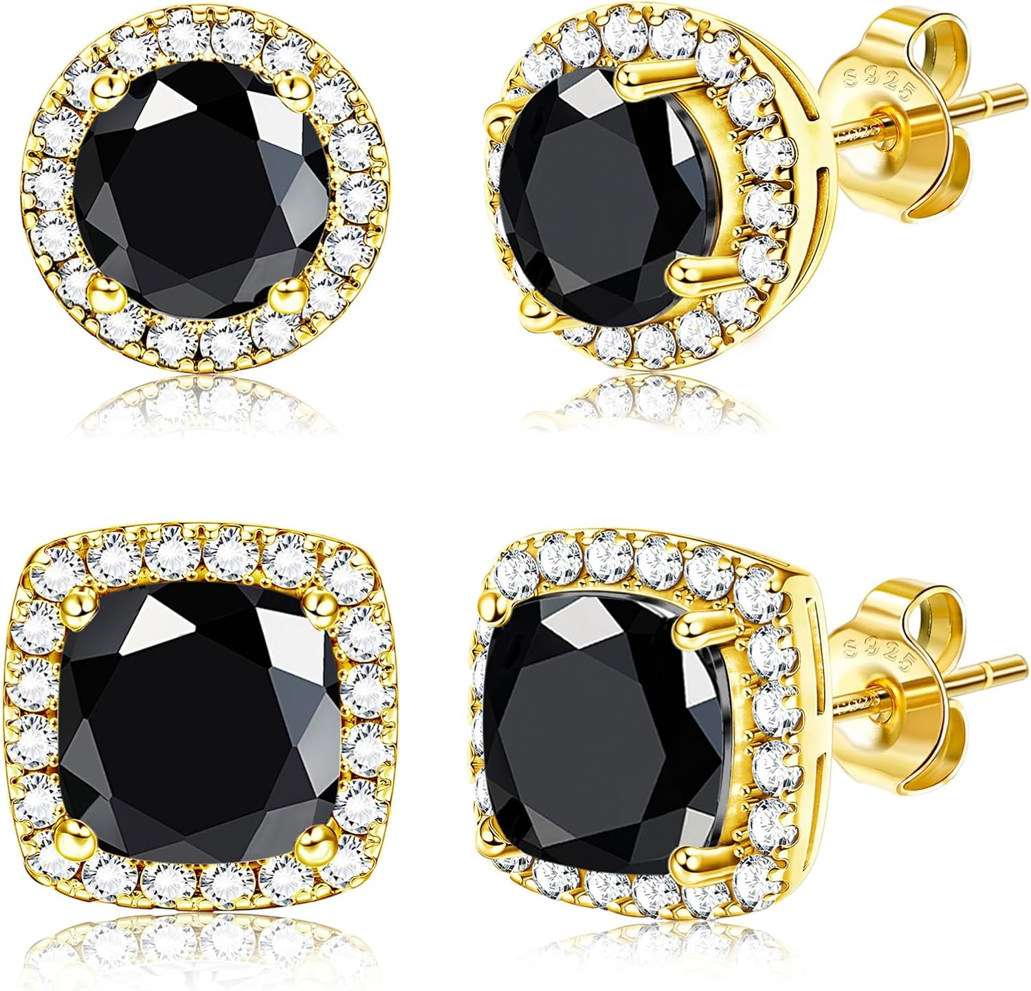 Halo Clear Stone Earrings - Image 16