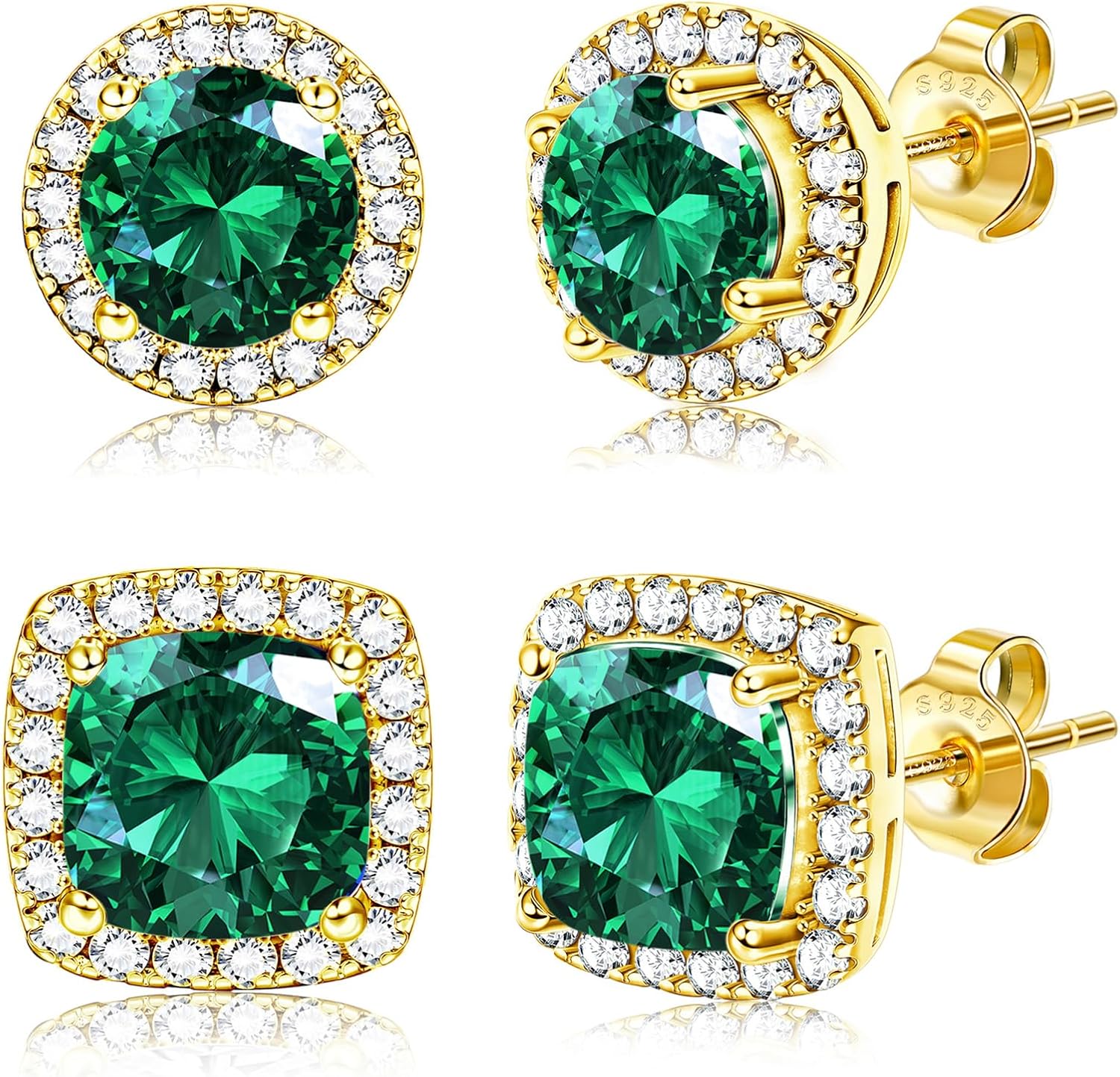 Halo Clear Stone Earrings - Image 14