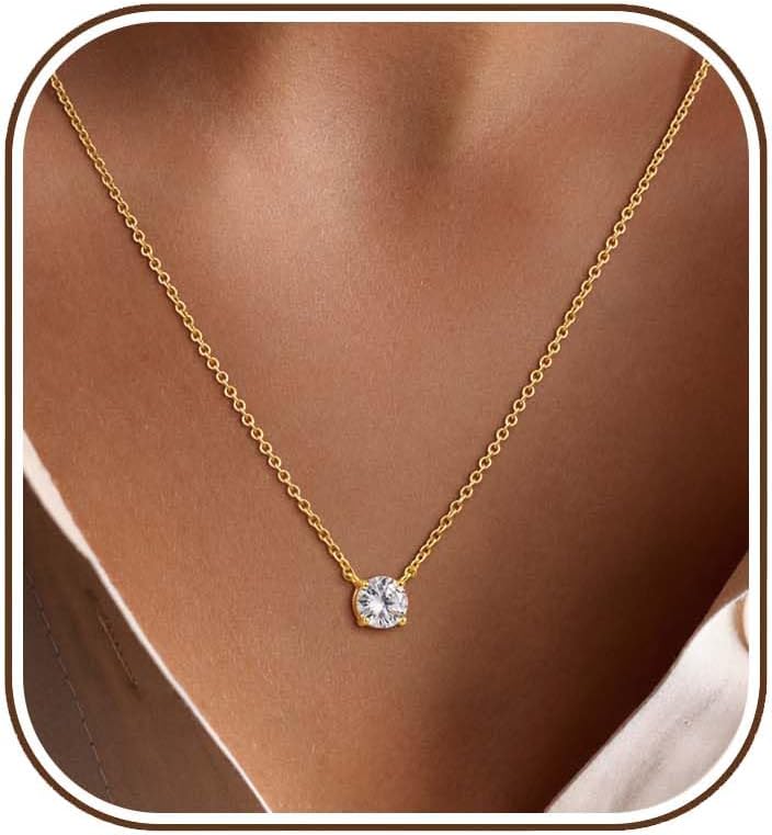 Gold Tone Teardrop Necklace - Image 12
