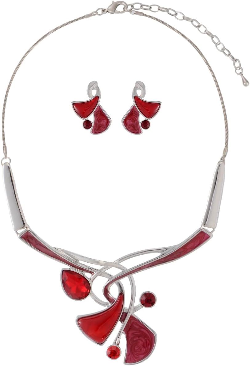 Red Petal Jewellery Set - Image 16
