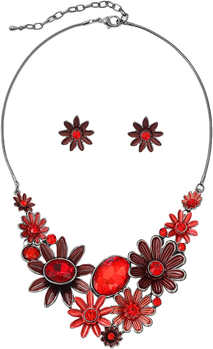 Red Petal Jewellery Set - Image 33