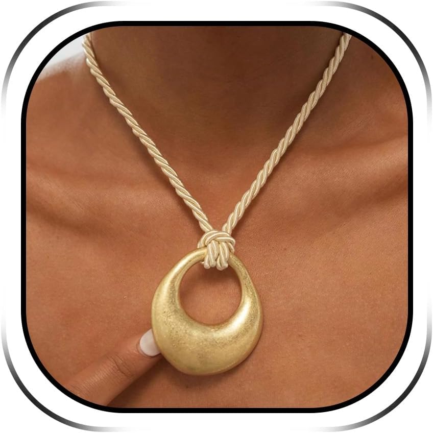 Abstract Gold Tone Necklace - Image 14