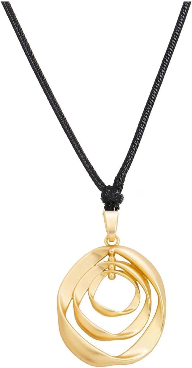 Abstract Gold Tone Necklace - Image 29