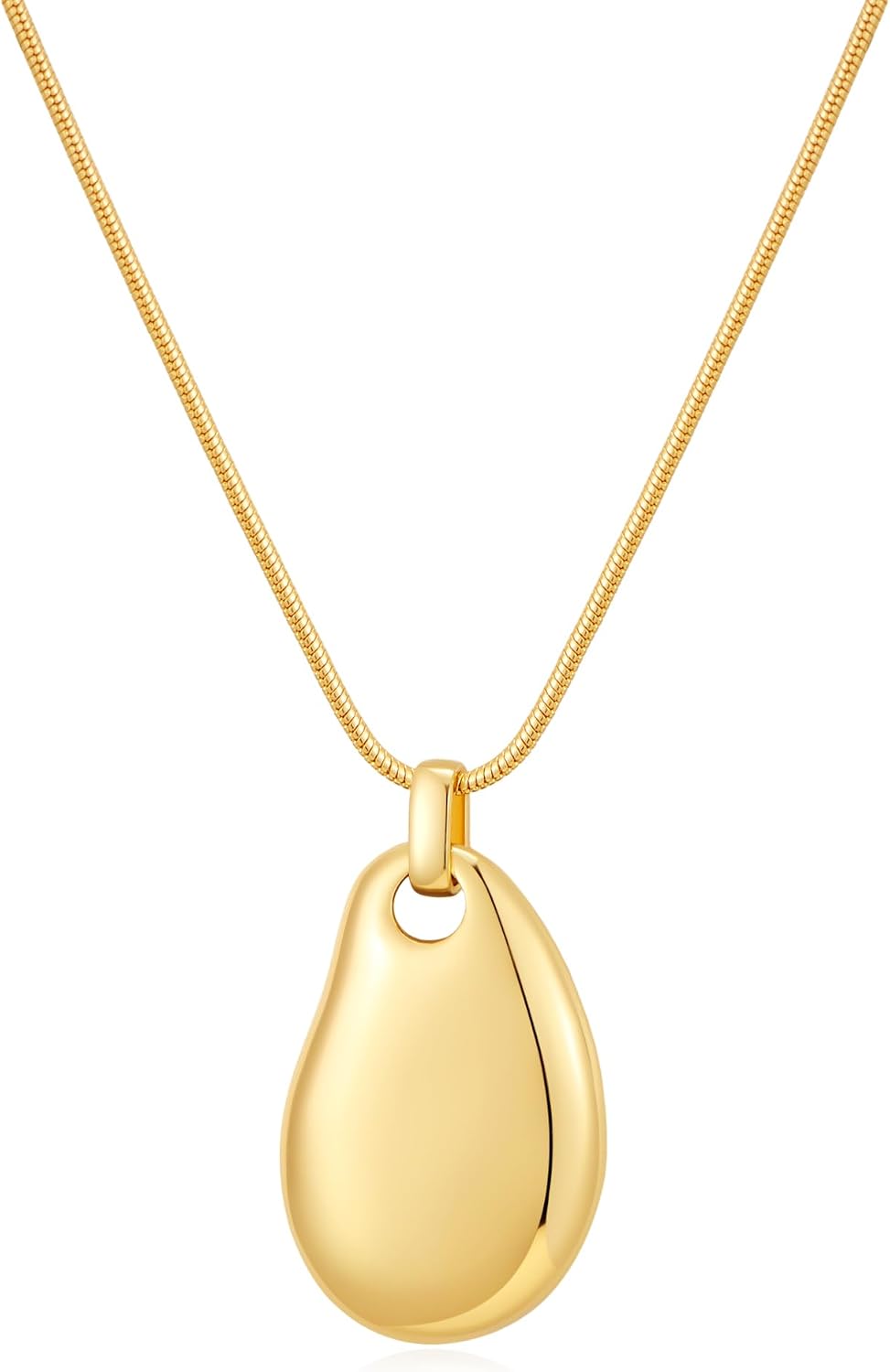 Gold Tone Abstract Pendant Snake - Image 20