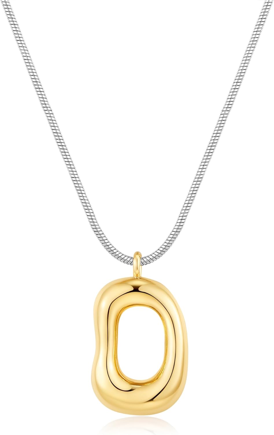 Gold Tone Abstract Pendant Snake - Image 16