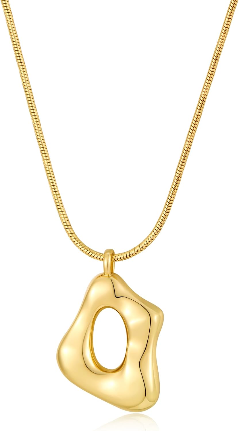 Gold Tone Abstract Pendant Snake - Image 19