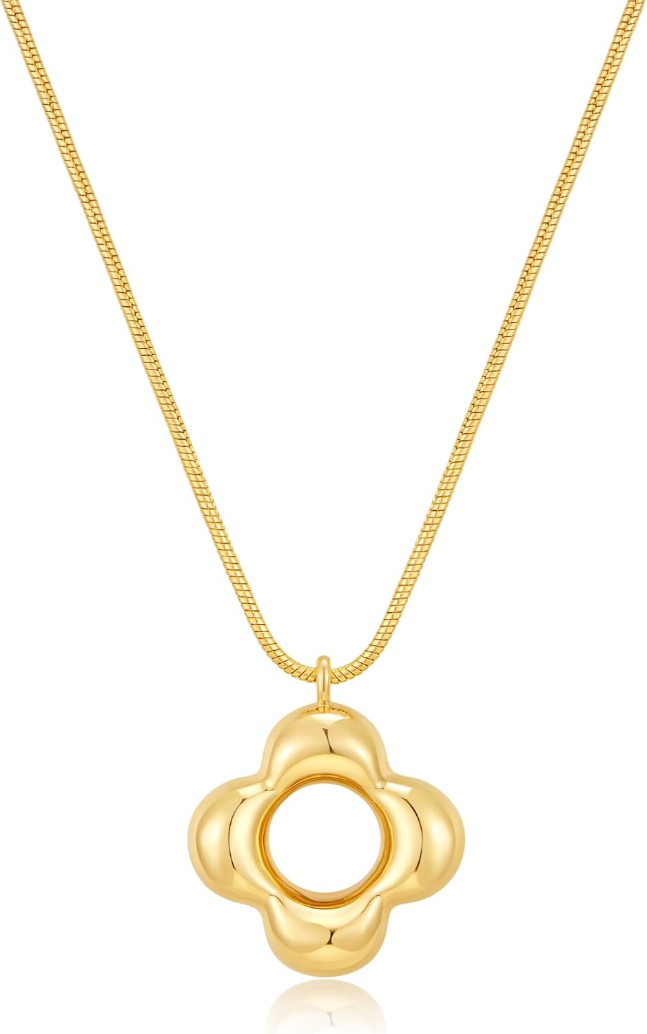 Gold Tone Abstract Pendant Snake - Image 11