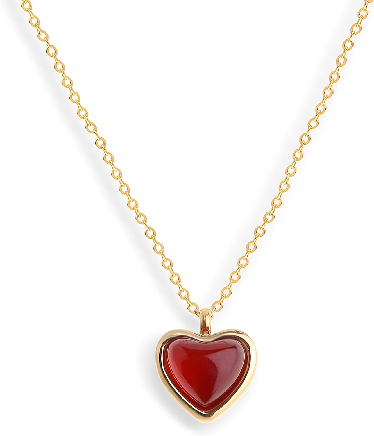 Gold Tone Oval Stone Necklace - Image 21