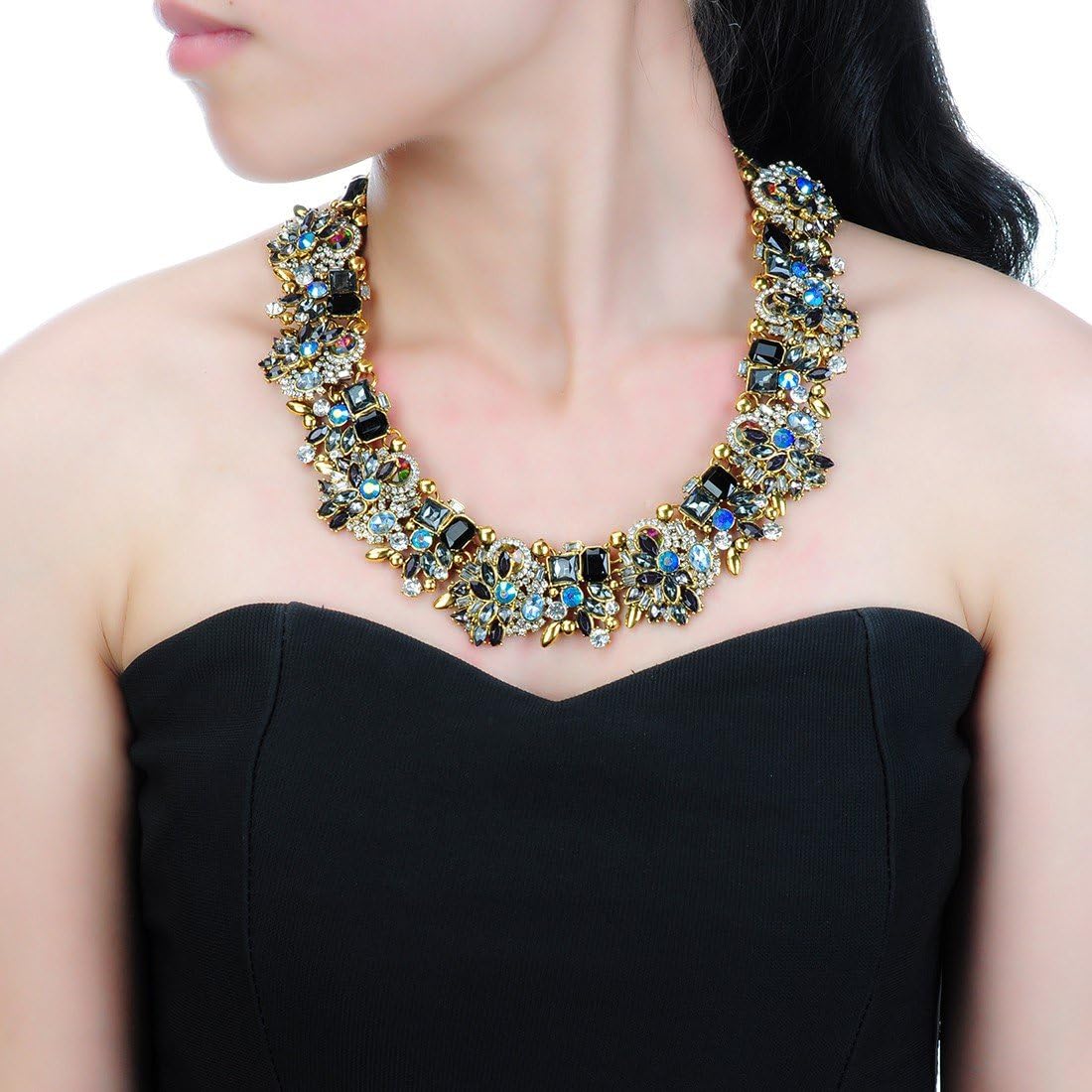 Choker Necklace Drop Earrings Set